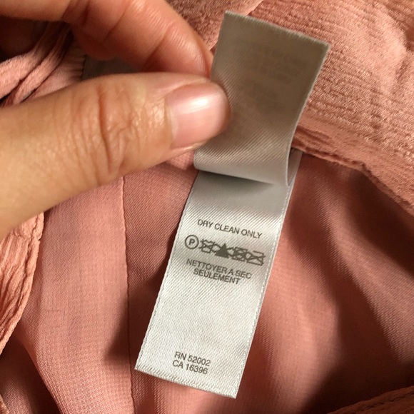 DKNY Pink Silk Wrap Skirt Size 4 - Picture 4 of 4